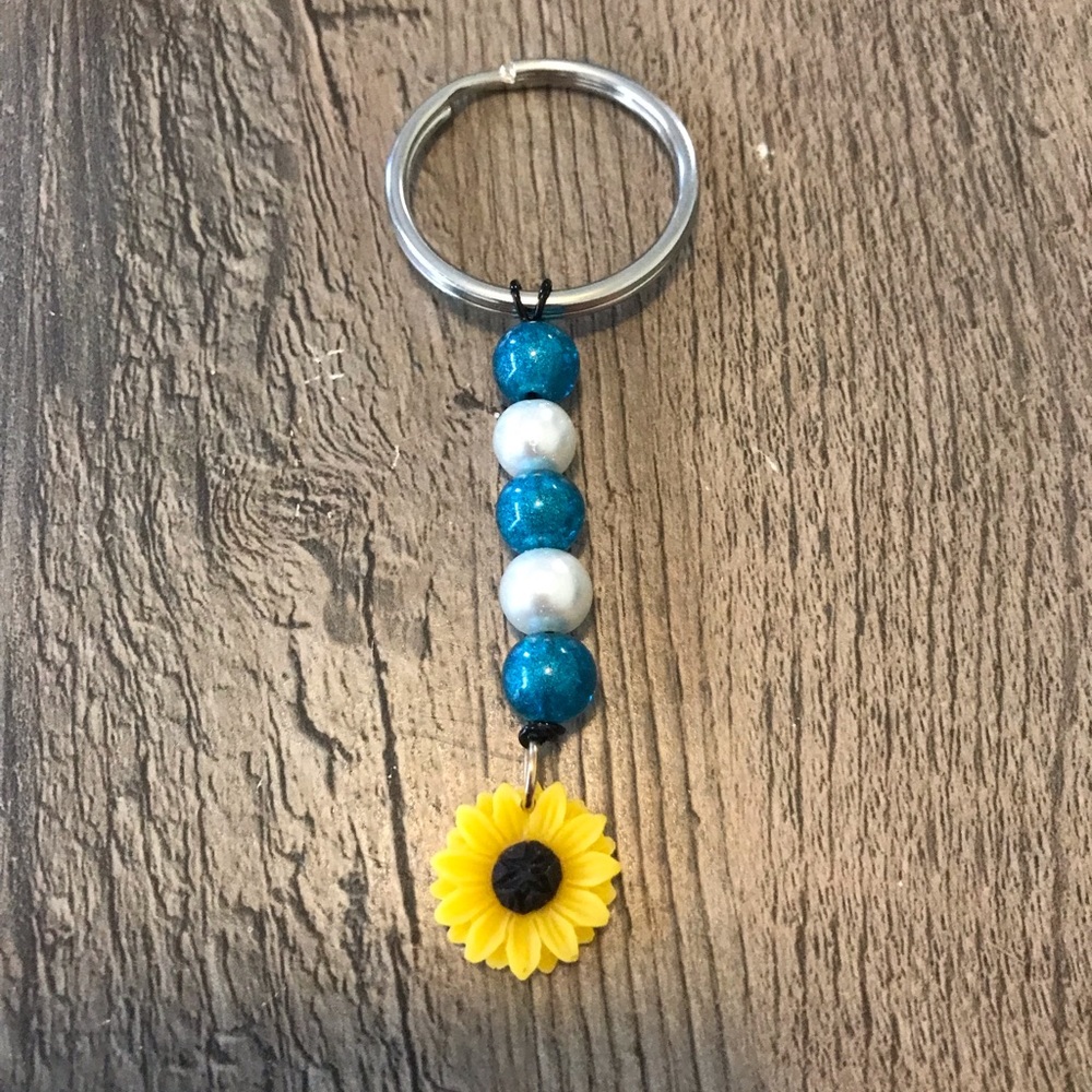 Sunflower keychain